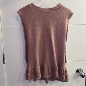 Sweater tank top